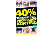 tuinmeubel vroegkoop korting