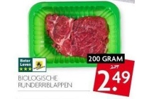 biologische runderriblappen