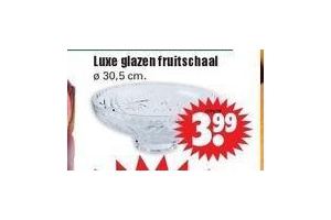 luxe glazen fruitschaal