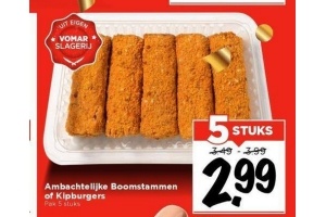 ambachtelijke boomstammen