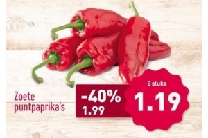 zoete puntpaprika