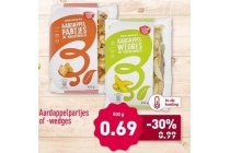 potato king aardappelpartjes of wedges