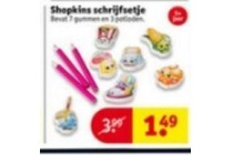 shopkins schrijfsetje