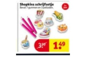 shopkins schrijfsetje