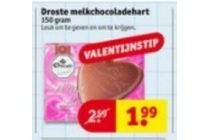 droste melkchocoladehart