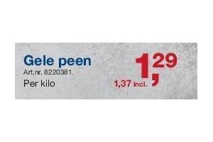 gele peen