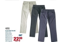 5 pocket broek