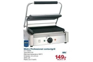 metro professional contactgrill