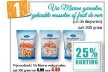 vis marine garnalen gekookte mosselen of fruit de mer