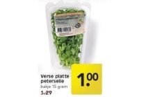 verse platte peterselie