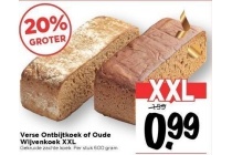 verse ontbijtkoek of oude wijvenkoek xxl