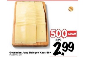 gesneden jong belegen kaas 48