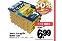 varta longlife batterijen