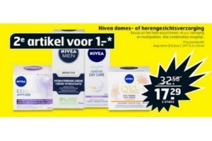 nivea dames of herengezichtverzorging