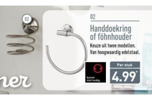 handdoekring of foehnhouder