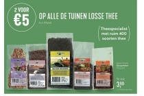 2 voor eur5 op alle de tuinen losse thee