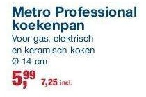 metro professional koekenpan 14 cm