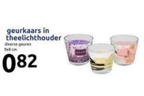 geurkaars in theelichthouder