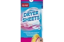 tex pert dryer sheets
