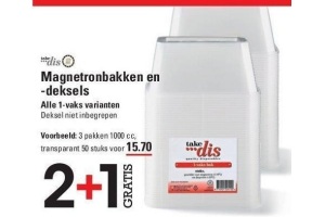 magnetronbakken en deksels