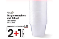 magnetronbekers met deksel