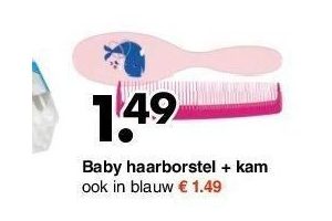 baby haarborstel kam