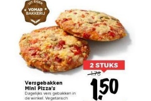 versgebakken mini pizza s