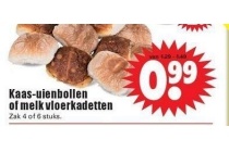 kaas uienbollen of melk vloerkadetten