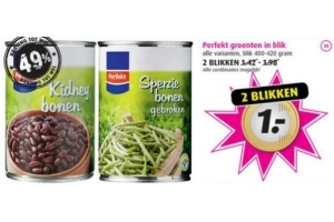 perfekt groenten in blik