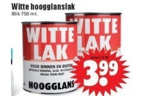 witte hoogglanslak