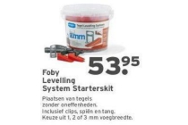 foby levelling system starterskit