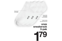 onze sneakersok 3 pak