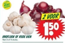 knoflook of rode uien