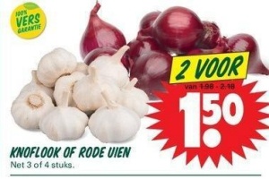 knoflook of rode uien