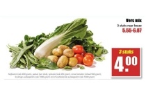 vers mix nu 3 stuks voor eur4 00