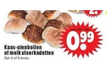 kaas uienbollen of melk vloerkadetten