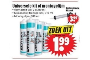 universele kit of montagelijm