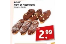 eclair rum of hazelnoot