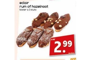 eclair rum of hazelnoot