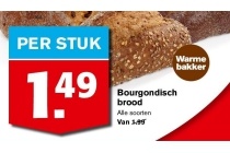 bourgondisch brood nu eur1 49 per stuk