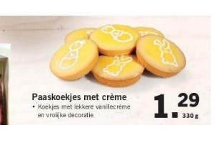 paaskoekjes met creme