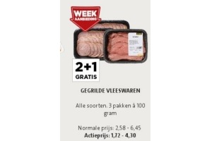 gegrilde vleeswaren