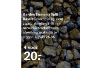 garden elements split basalt