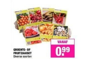 groente of fruitzaaiset