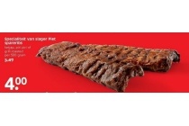 specialiteit van slager piet spareribs