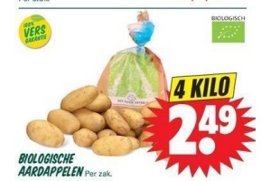 biologische aardappelen voor maar 2 49