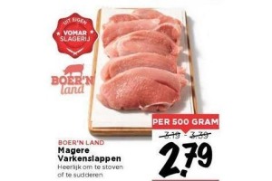magere varkenslappen