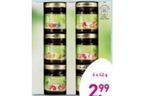de zoete zon mini potjes jam