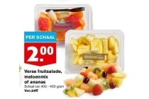 verse fruitsalade meloenmix of ananas