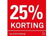 25 korting op al het behang